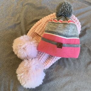 Girls Cozy Winter Hat and Scarf Set